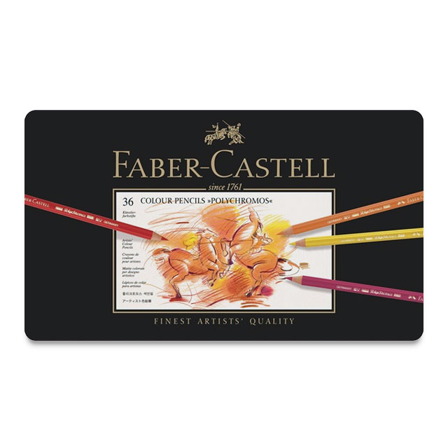 Faber-Castell Polychromos Colored Pencil Set - 36 Assorted Colors