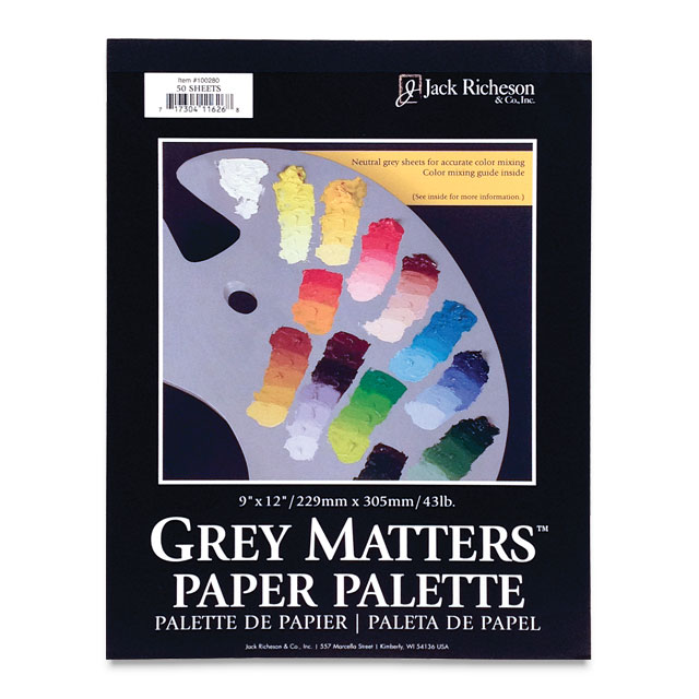 Richeson Grey Matters Paper Palette - Medium 9" x 12" (50 Sheets)