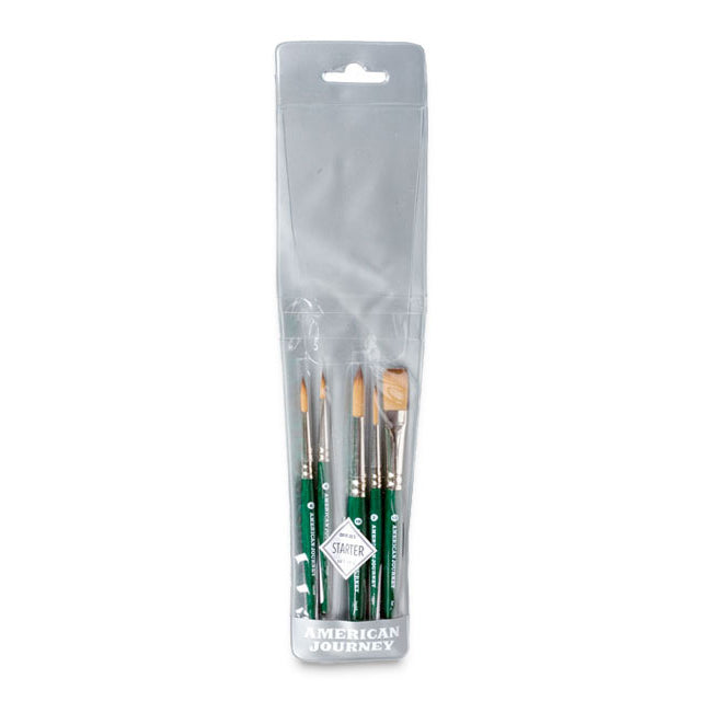 American Journey Interlocked Synthetic Travel Brushes
