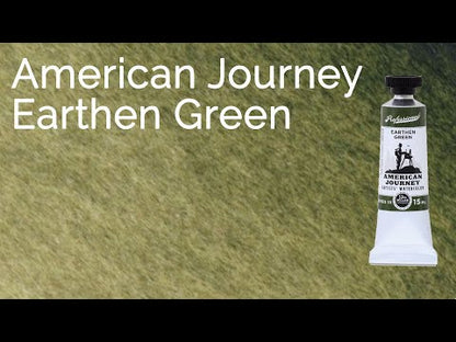 American Journey Artists' Watercolor - Earthen Green, 15 ml, (PG7/PY42/PB29)